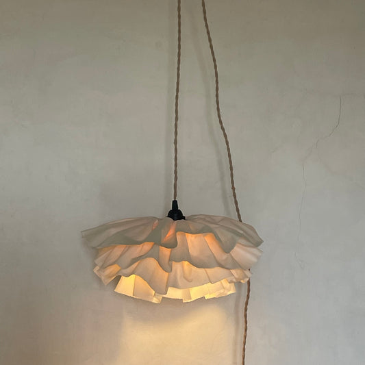 Lámpara BLOOM blanco seda