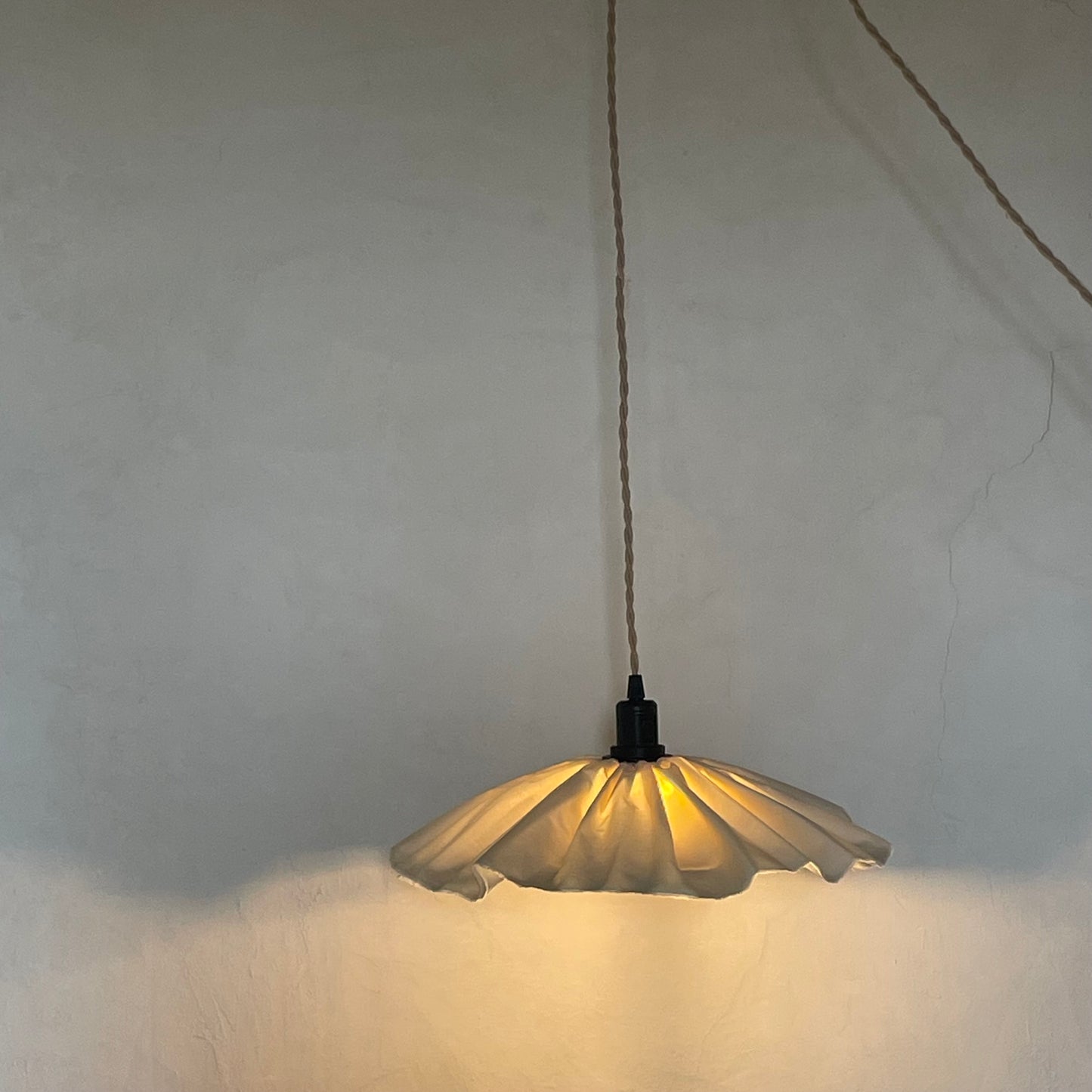 Lámpara POPPY blanco seda